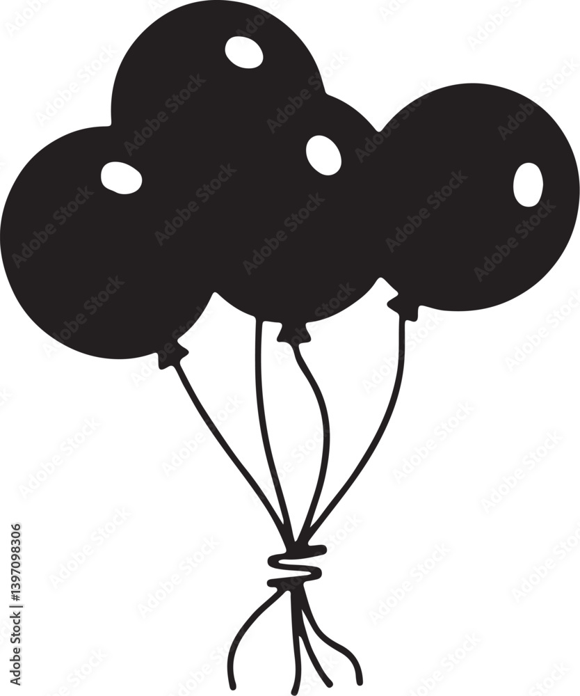 Obraz premium Party Celebration Balloon Vector Set