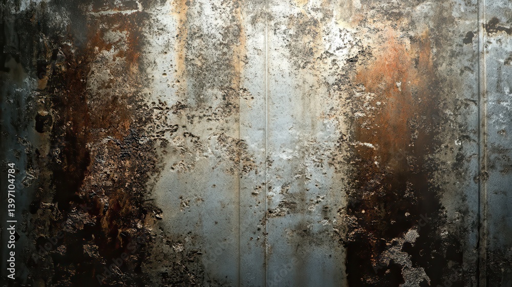 Fototapeta premium Modern Metallic Spray Paint Backdrop illustration