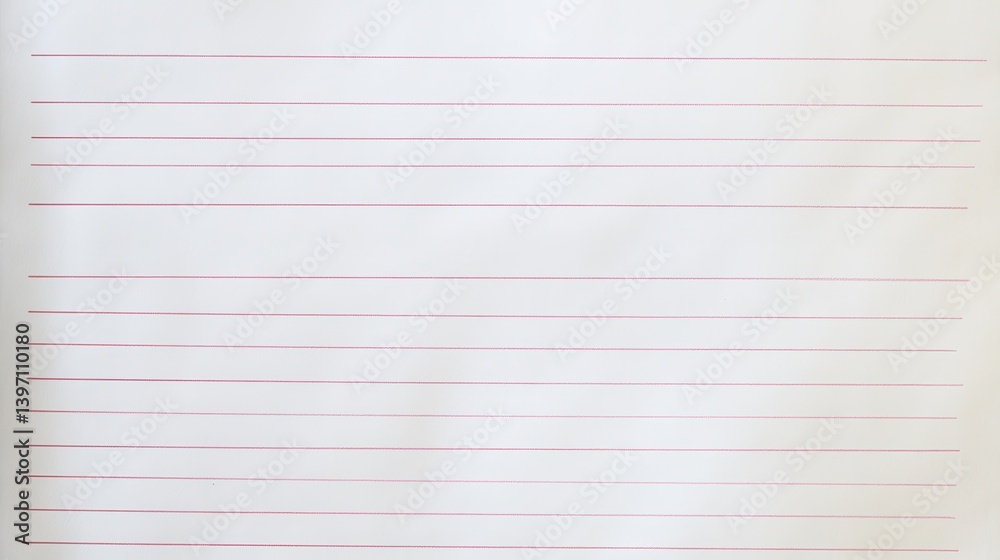 Fototapeta premium Paper, Paper notes, white ruled paper, texture, paper Notes, illustration
