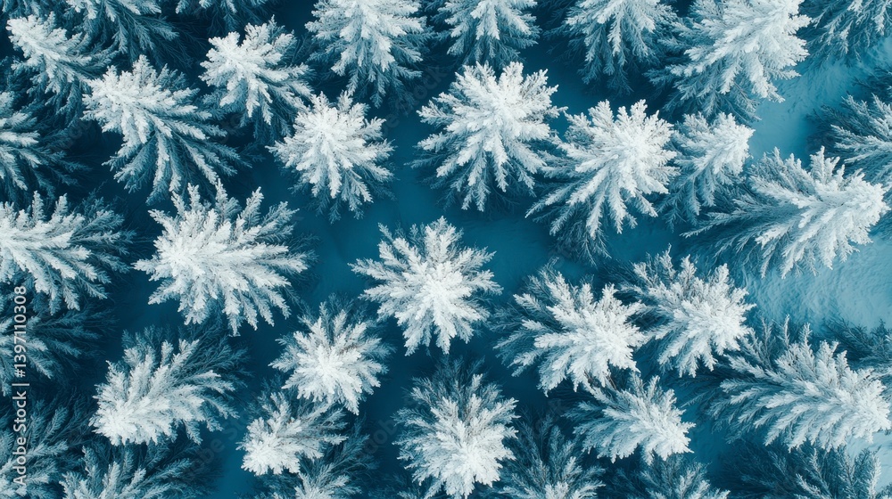 Snowy tree tops Snowy tree tops