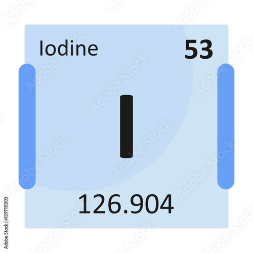 Iodine Bold Black Icon
