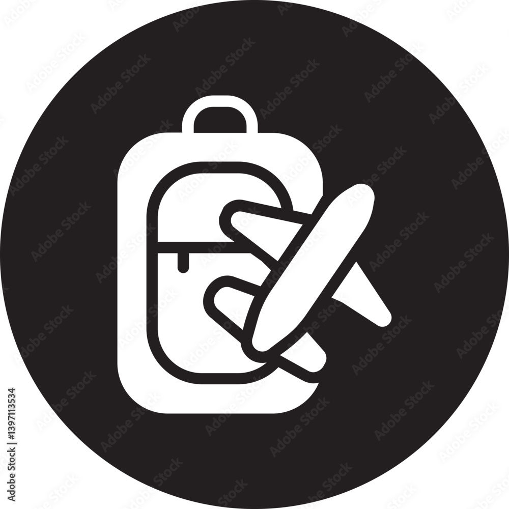 luggage gradient icon