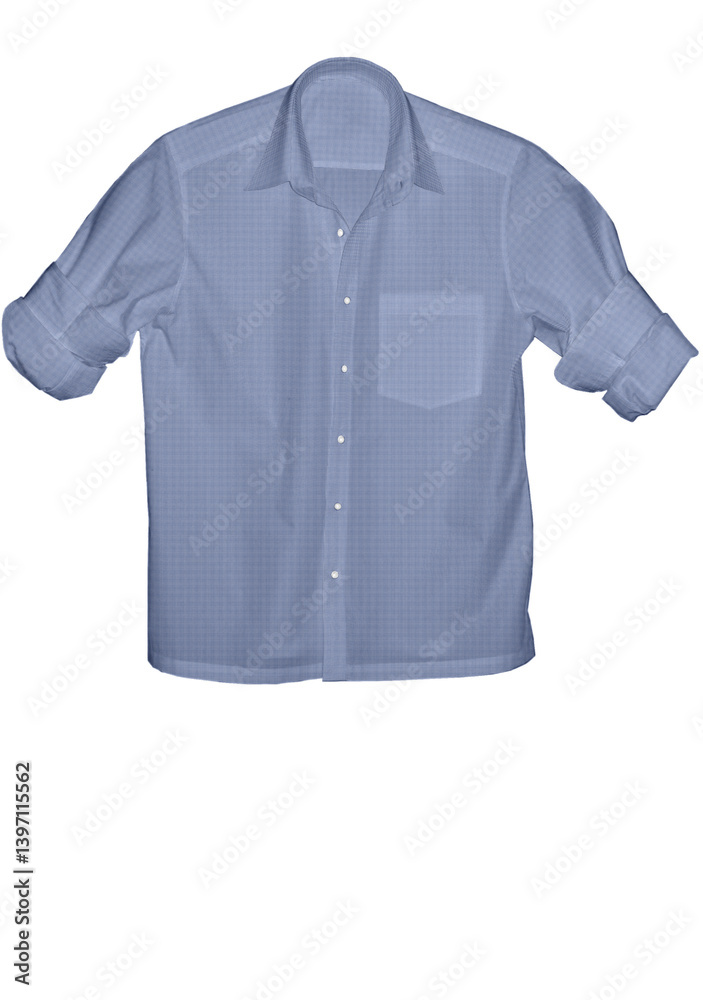 A short-sleeved plaid shirt, Plaid Woven Shirt, is displayed. The shirt features a pattern of intersecting horizontal and vertical lines forming squares. A short-sleeved plaid shirt, Plaid Woven Shirt, is displayed. The shirt features a pattern of intersecting horizontal and vertical lines forming squares.