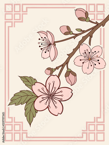 Petal Horizon Vector | Distant Bloom Concept for Wall Prints