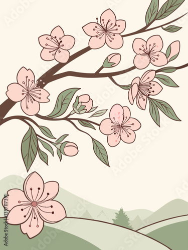 The Petal Fade Vector | Disappearing Blossom Clipart
