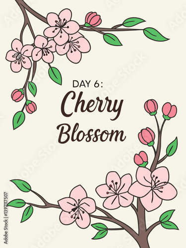 Sacred Sakura Vector | Spiritual Blossom Clipart