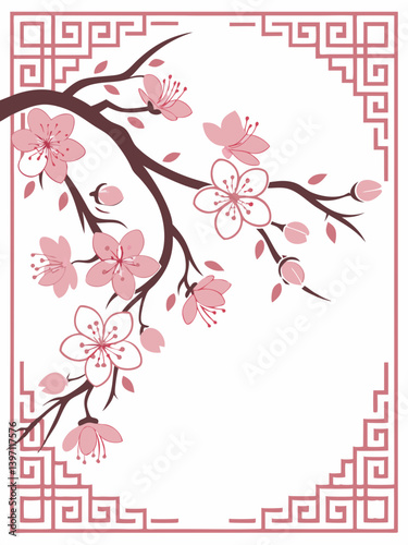 Soft Tides Blossom Vector | Ocean-Inspired Petal Scene