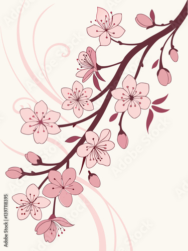 Sakura Dust Vector | Elegant Fading Petal Effect Illustration