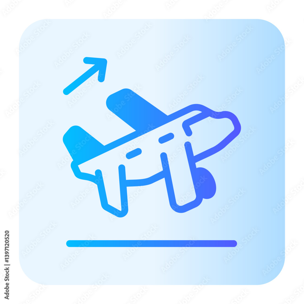 Taking Off gradient icon Taking Off gradient icon