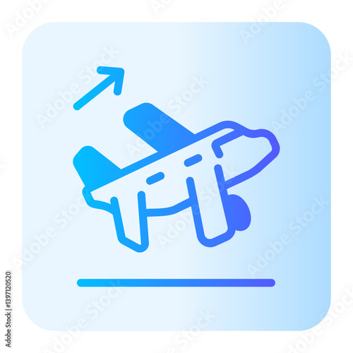 Taking Off gradient icon