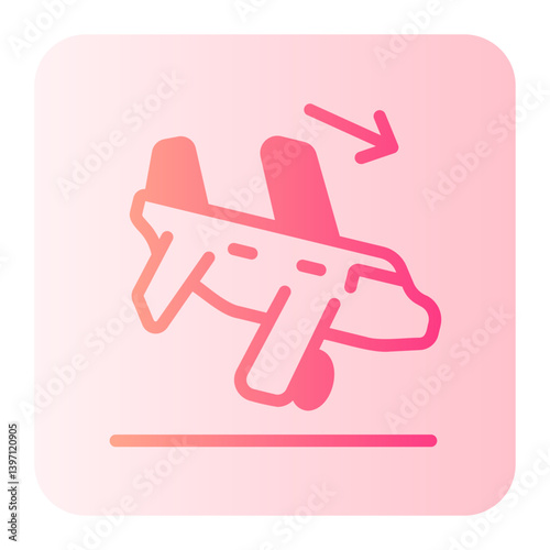 Landing  gradient icon
