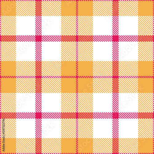 Soft cerise Tartan patterns fabric texture. Elegant Bright butterscotch Seamless Tartan