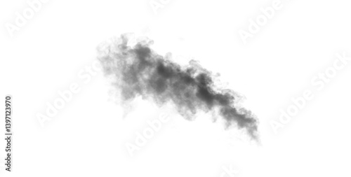 Abstract black smoke with swirling curves and smooth motion. Png backgrounds, design concepts, and art projects. Features smoky forms, light patterns, fire flow, png magical burning effects.