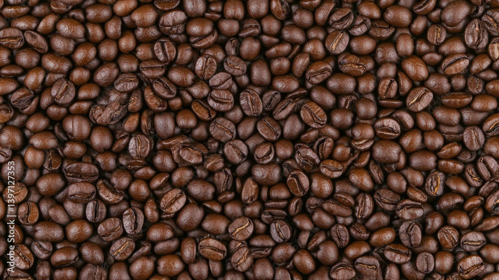 Roasted Coffee Beans Full Frame with Rich Brown Texture Perfect for Food and Beverage Backgrounds and Still Life Photography in Studio Lighting Roasted Coffee Beans Full Frame with Rich Brown Texture Perfect for Food and Beverage Backgrounds and Still Life Photography in Studio Lighting