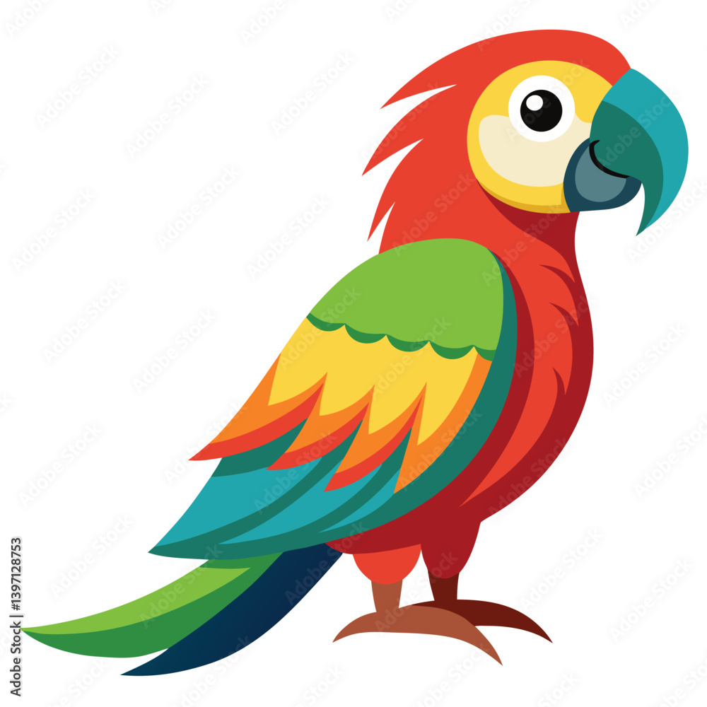 Parrot bird isolated on white background Parrot bird isolated on white background