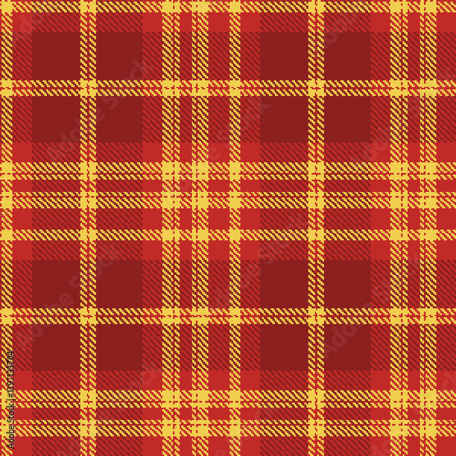 Mellow scarlet and Iridescent maize Seamless Tartan Textile Design