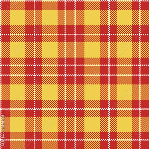 Pastel scarlet Seamless Tartan with Autumn white accents Textile Design