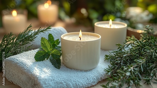 The spa's relaxing atmosphere is heightened by its sleek, luxurious surroundings, which feature aromatic candles and essential oil bottles