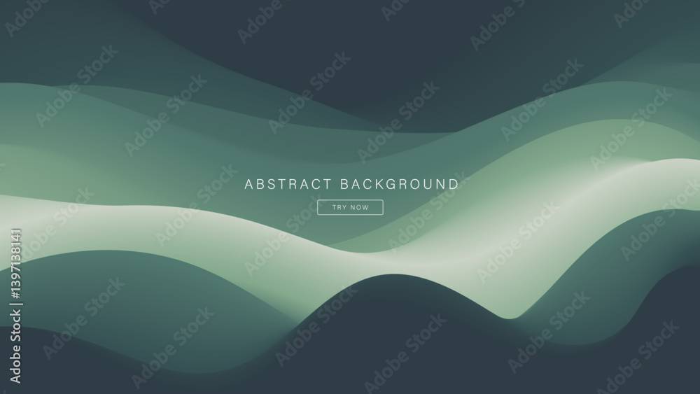 Abstract background with smooth gradient waves. Abstract background with smooth gradient waves.