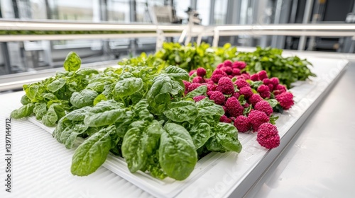 A community garden where diverse individuals come together to grow food ,