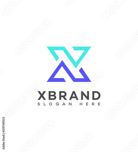 Abstract X Letter Logo Design Modern, Minimalist, Geometric, Blue, Teal Free Download Abstract X Letter Logo Design Modern, Minimalist, Geometric, Blue, Teal - GFXLoad
