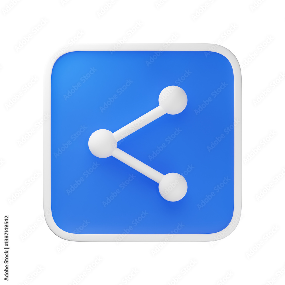 3d share icon 3d share icon