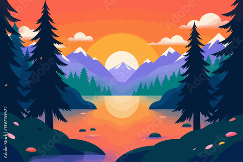 lake arrowhead lake, pine trees 