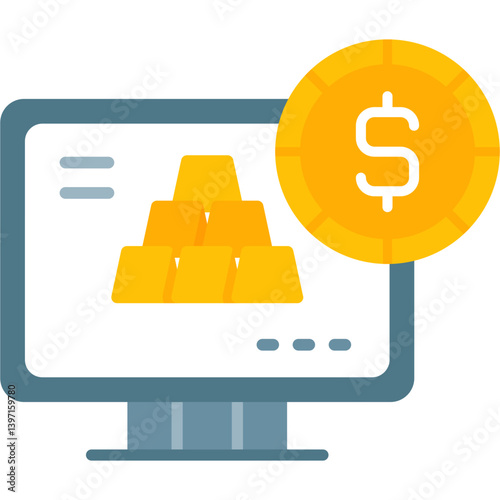 Gold Icon Vector Element