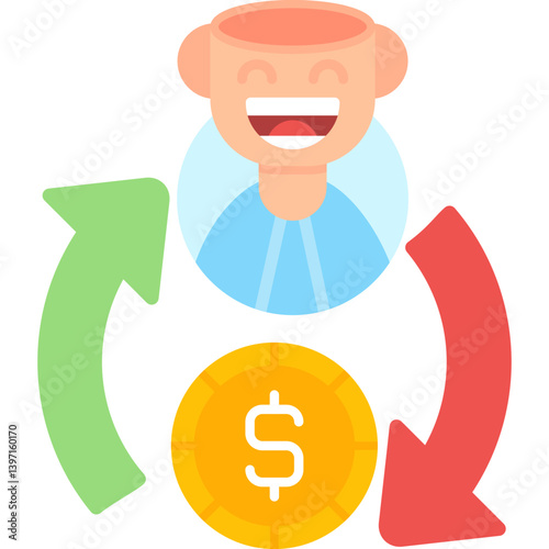 Return Of Investment Icon Vector Element