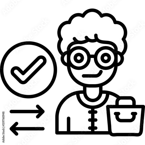 Consumer Icon Vector Element