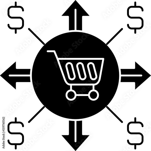 Wallpaper Mural Shoping Icon Vector Element Torontodigital.ca