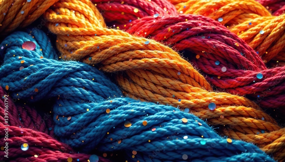 Intricate woven threads, rich colors, seamless repeat, abstract, weave Intricate woven threads, rich colors, seamless repeat, abstract, weave