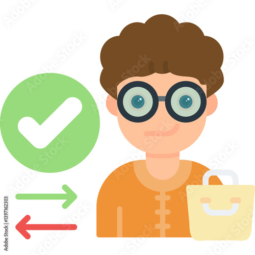 Consumer Icon Vector Element