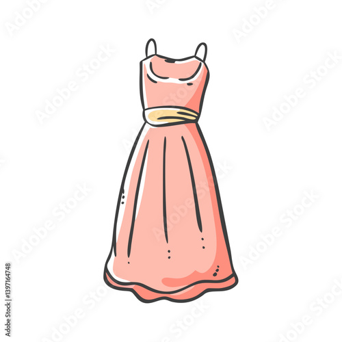 maxi dress icon, maxi dress vector illustration-simple illustration of maxi dress, perfect for maxi dress logos and icons