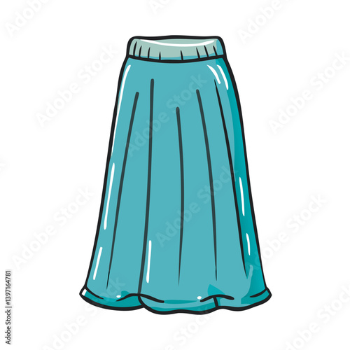 maxi skirt icon, maxi skirt vector illustration-simple illustration of maxi skirt, perfect for maxi skirt logos and icons