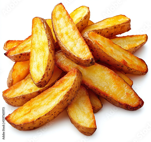Wallpaper Mural Deliciously Crispy PNG Sliced Potato Fries Food for Restaurants and Food Bloggers with Healthy Eating Theme, Cooking Techniques, and Gastronomy Illustrations on Clean White Background Torontodigital.ca