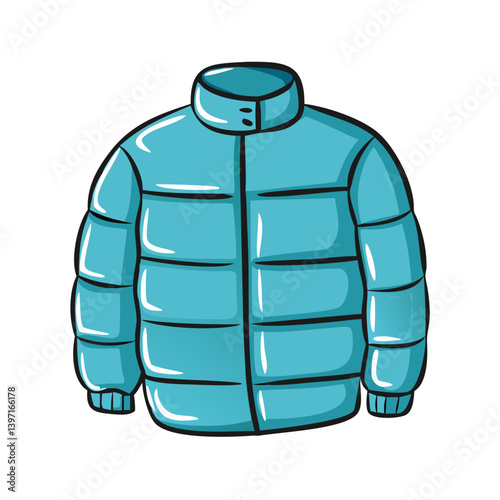 puffer jacket icon, puffer jacket vector illustration-simple illustration of puffer jacket, perfect for puffer jacket logos and icons