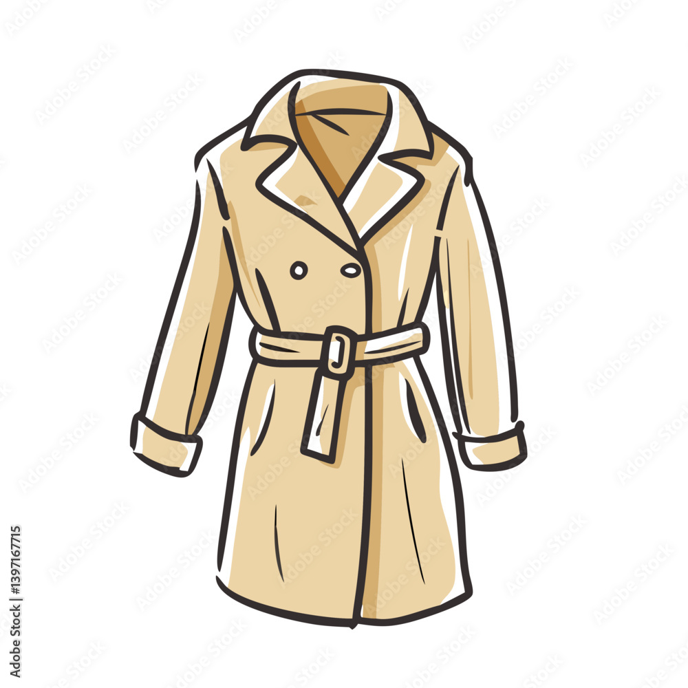 trench coat icon, trench coat vector illustration-simple illustration of trench coat, perfect for trench coat logos and icons trench coat icon, trench coat vector illustration-simple illustration of trench coat, perfect for trench coat logos and icons
