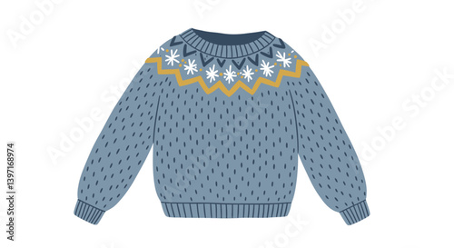 striped sweater isolated on white