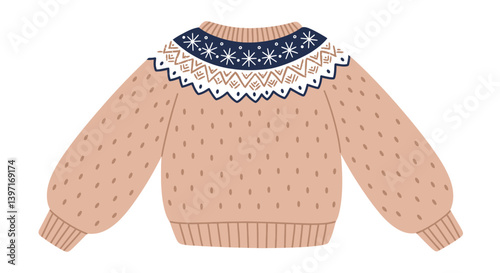 striped sweater isolated on white