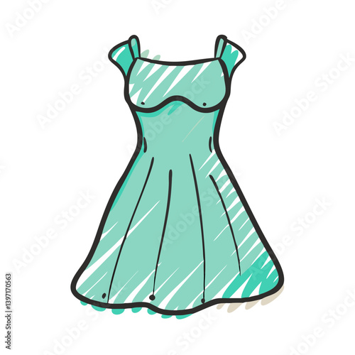 cocktail dress icon, cocktail dress vector illustration-simple illustration of cocktail dress, perfect for cocktail dress logos and icons