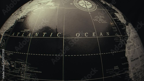 Dark map of the Atlantic Ocean