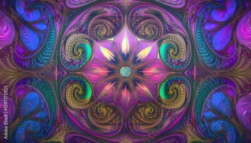 Wallpaper Mural abstract fractal background Torontodigital.ca