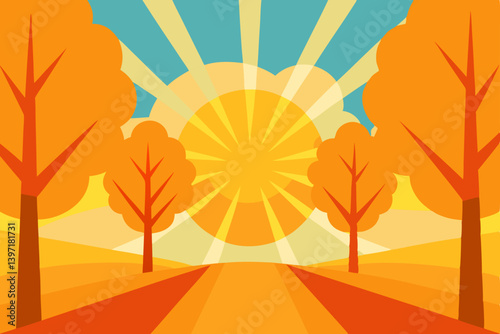 autumn background with maple leaves