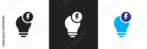 Energy efficiency  icon .Design for decoration, sticker, icon, etc. Vector illustration. isolated on white and black background. EPS 10