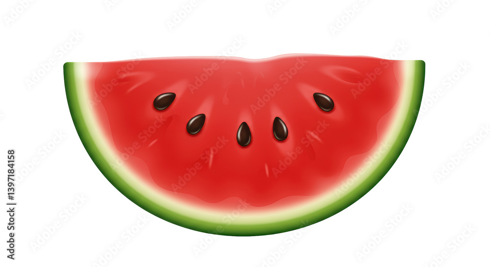 Isolated Watermelon Slice Isolated Watermelon Slice