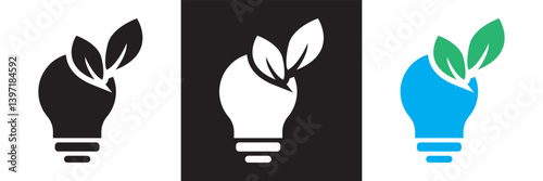 Energy efficiency  icon .Design for decoration, sticker, icon, etc. Vector illustration. isolated on white and black background. EPS 10