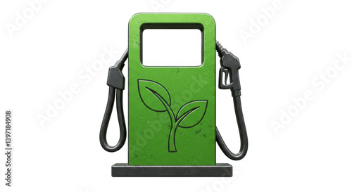 Obraz na płótnie Isolated eco-friendly fuel pump