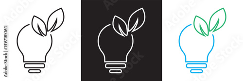 Energy efficiency  icon .Design for decoration, sticker, icon, etc. Vector illustration. isolated on white and black background. EPS 10