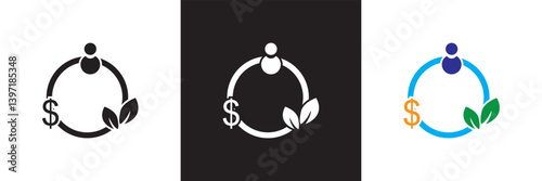 Energy efficiency  icon .Design for decoration, sticker, icon, etc. Vector illustration. isolated on white and black background. EPS 10